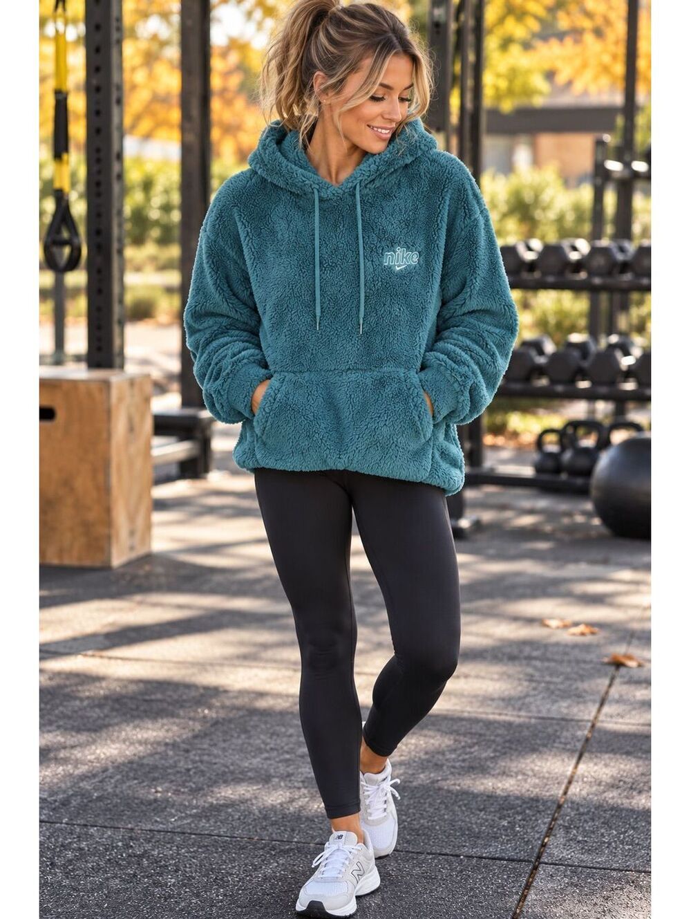 NWOT Nike Pullover Sherpa Plush Fleece Hoodie large
